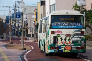 Crooked street in Matsue