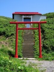 Shinto shrine on Risshiri Island