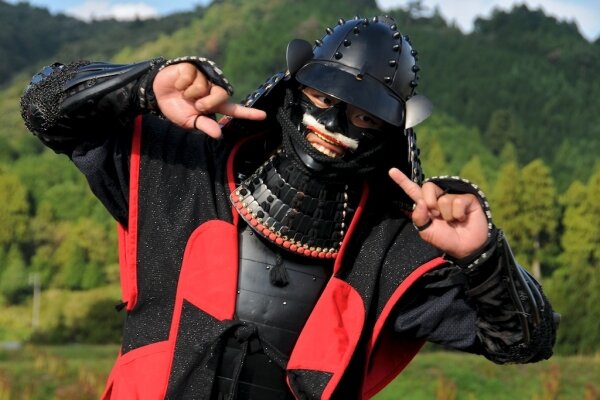 Samurai in Sekigahara making fun