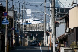 N700 shinkansen in Kyoto